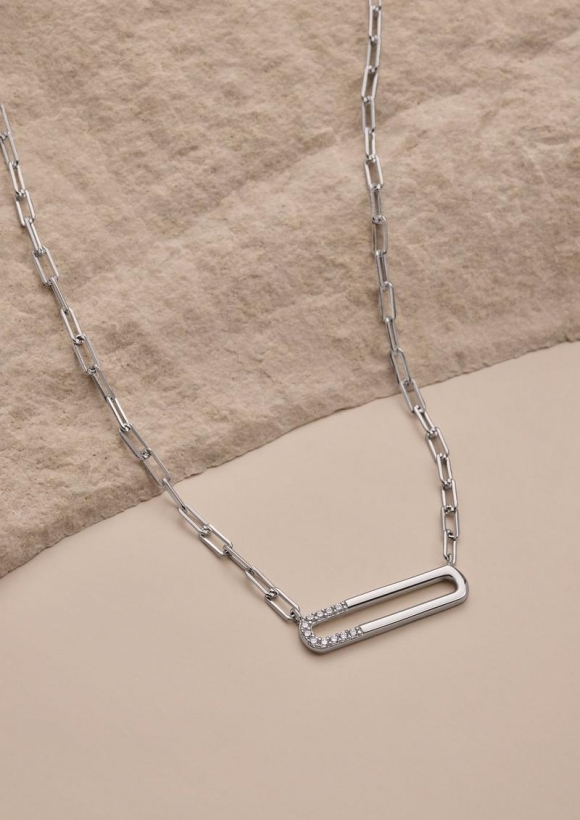 s.Oliver Halskette mit Zirkonia - silber