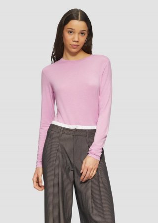s.Oliver Weiches Longsleeve aus Lyocellmix - altrosa