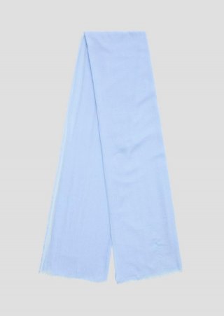 s.Oliver Unifarbener Schal aus leichtem Polyester - himmelblau