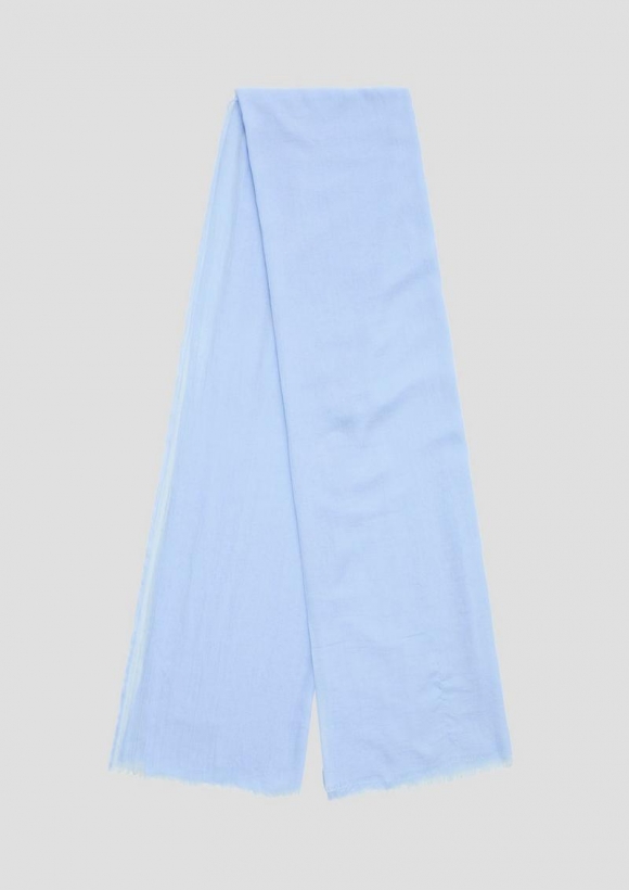 s.Oliver Unifarbener Schal aus leichtem Polyester - himmelblau