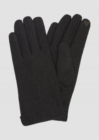 s.Oliver Wollmix-Handschuhe mit Touch-Funktion - schwarz