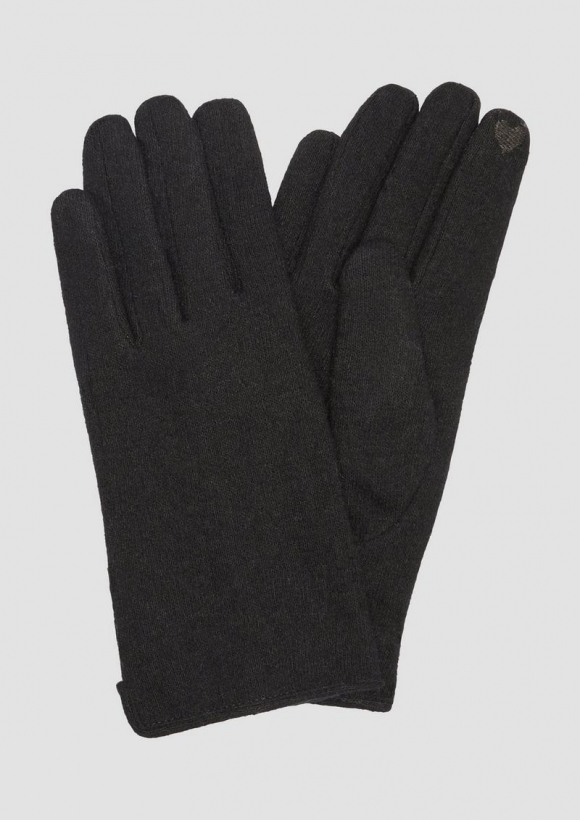 s.Oliver Wollmix-Handschuhe mit Touch-Funktion - schwarz