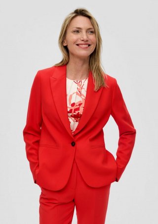 s.Oliver Blazer aus Viskosemix - preiselbeere
