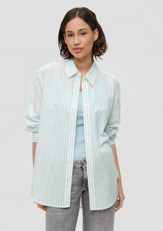 s.Oliver Longbluse mit Streifen - helles türkis
