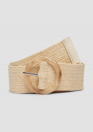 s.Oliver Bouclégürtel mit Dornschließe - beige