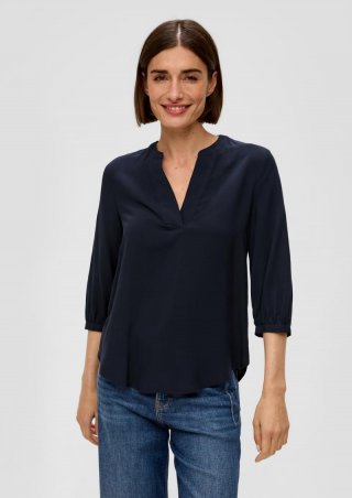 s.Oliver Tunikabluse mit All-over-Print - navy