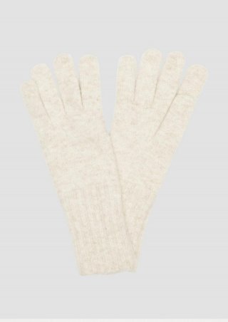 s.Oliver Strickhandschuhe aus Wollmix - beige