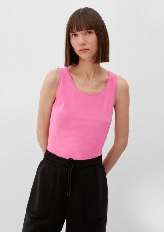 s.Oliver Basic Top aus Jersey - pink