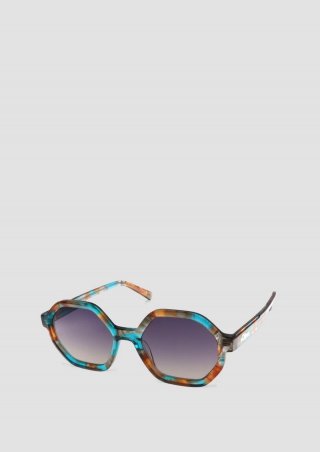 s.Oliver Sonnenbrille mit eckigem Rahmen - petrol