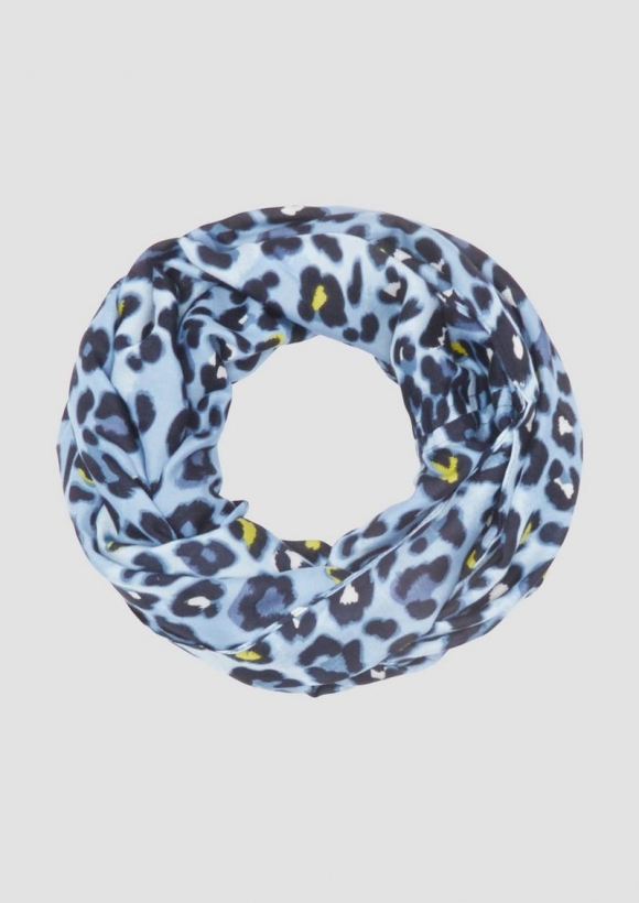 s.Oliver Loop-Schal aus Viskose - blau