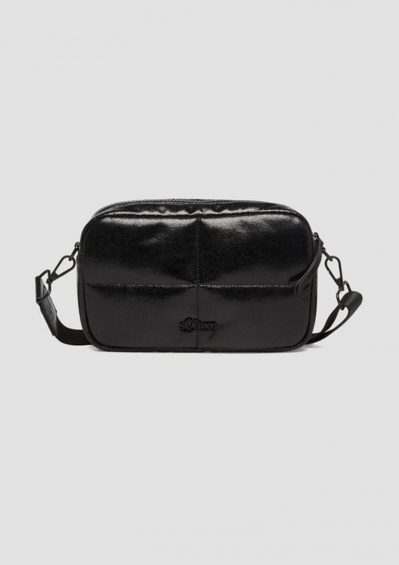 s.Oliver Mini-Bag aus Kunstleder - schwarz