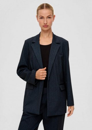 s.Oliver Blazer mit Nadelstreifen - navy