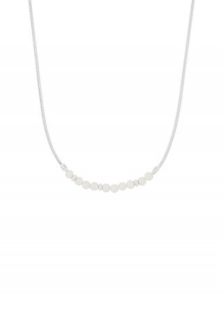 s.Oliver Silber-Kette mit Schmucksteinen - silber