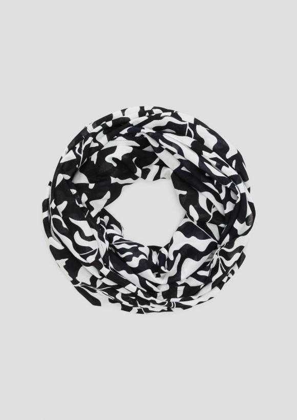 s.Oliver Loop-Schal aus Viskose - navy