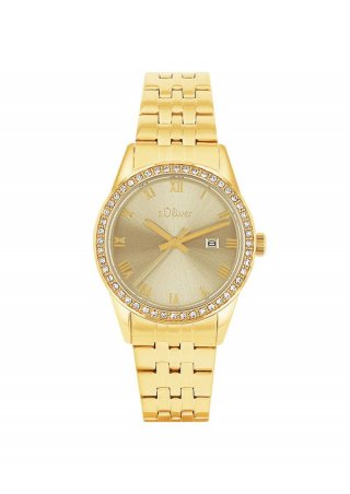 s.Oliver Moderne Edelstahluhr - gold
