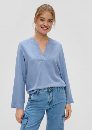 s.Oliver Bluse aus Lyocell - blassblau