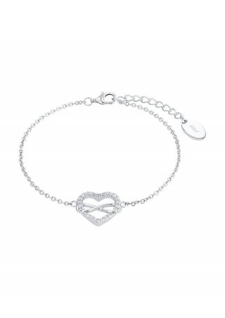 s.Oliver Silber-Armband Herz/Infinity - silber