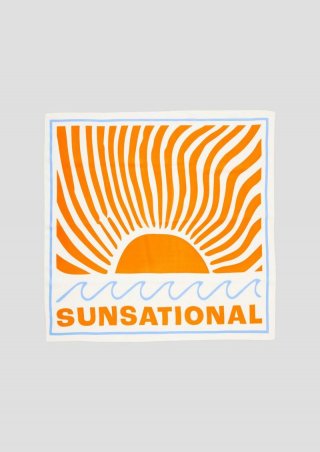 s.Oliver Tuch aus Modal mit All-over-Print - orange