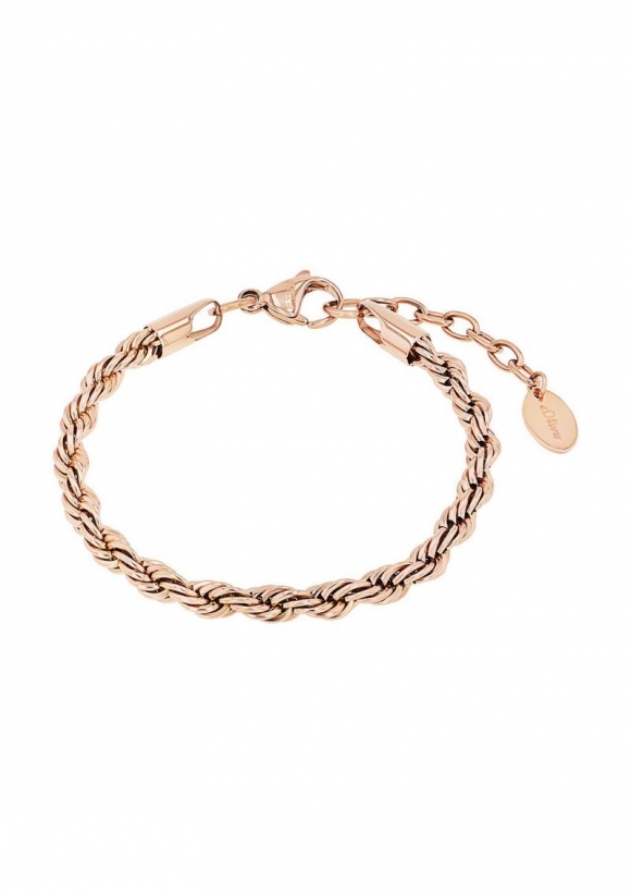 s.Oliver Panzer-Armkette aus Edelstahl - roségold