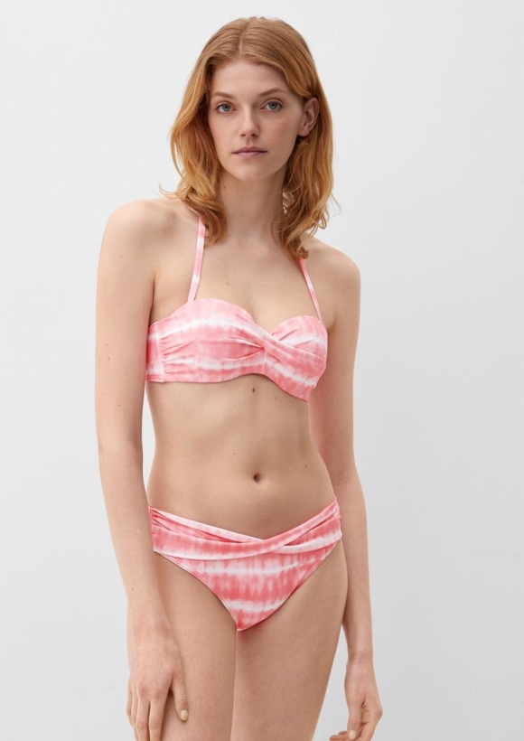 s.Oliver Bikini-Top in Batik-Optik - hellorange