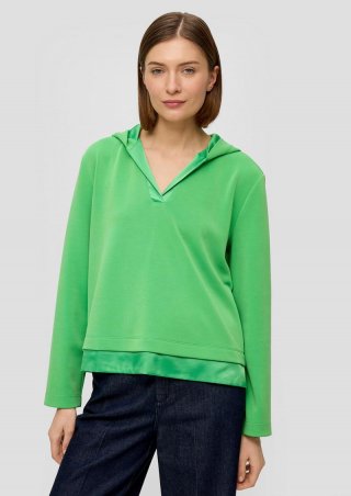 s.Oliver Scuba-Sweatshirt mit Kapuze - grün