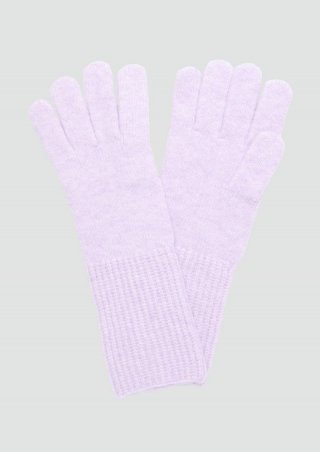 s.Oliver Handschuhe in Woll-Optik - lavendel