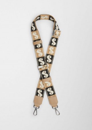 s.Oliver Taschengurt mit Allover-Muster - beige
