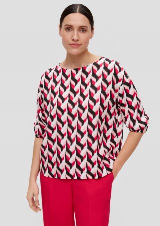 s.Oliver Weite Bluse aus Twill - schwarz