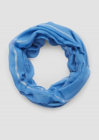 s.Oliver Snood mit Glitzergarn und Pailletten - royalblau
