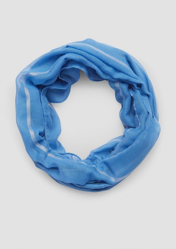 s.Oliver Snood mit Glitzergarn und Pailletten - royalblau