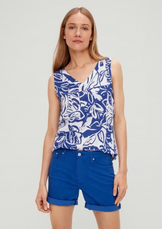 s.Oliver Top aus Modalmix - royalblau