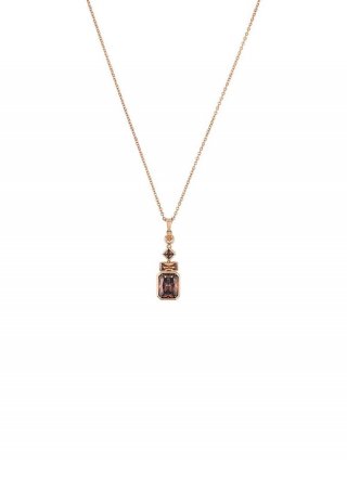 s.Oliver Silber-Kette mit Zirkonia-Steinen - roségold