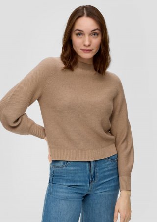 s.Oliver Strickpullover aus Viskosemix - beige