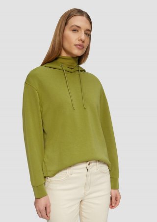 s.Oliver Hoodie aus Scuba im Relaxed Fit - guacamole