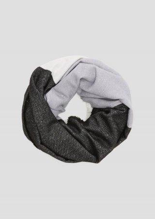 s.Oliver Loop-Schal mit Glitzer-Details - schwarz