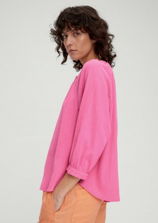 s.Oliver Bluse in Crêpe-Optik - pink