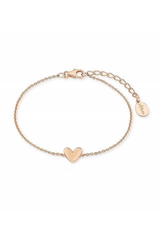 s.Oliver Rosévergoldetes Armband Herz - roségold
