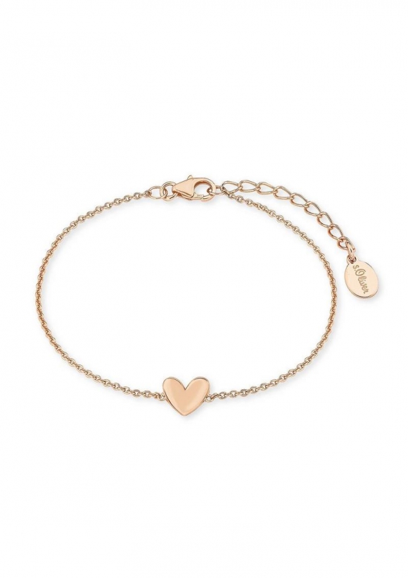 s.Oliver Rosévergoldetes Armband Herz - roségold