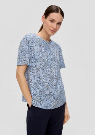s.Oliver Bluse aus Viskosemix - himmelblau
