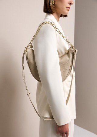 s.Oliver Hobo-Bag mit Kette - beige