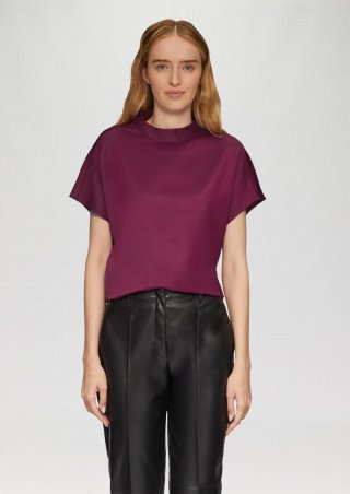 s.Oliver Satinbluse im Loose Fit - fuchsia