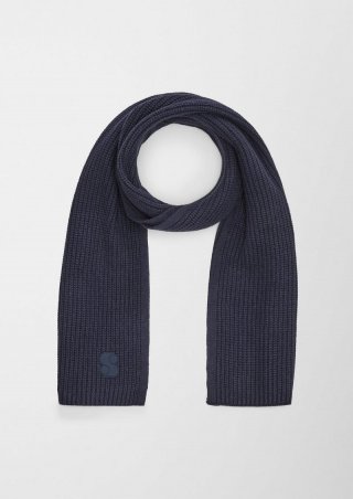 s.Oliver Strickschal aus Viskosemix - navy