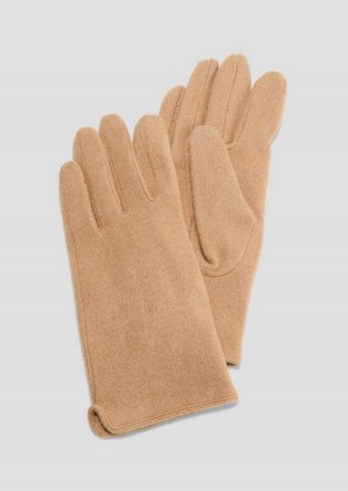 s.Oliver Handschuhe aus Wollmix - sandstein