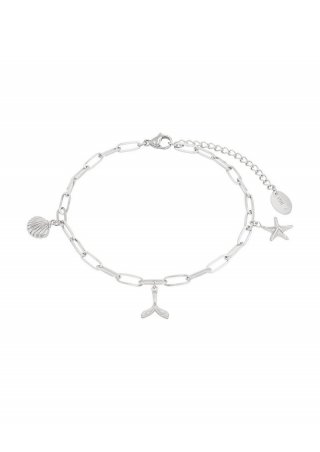 s.Oliver Fußkettchen aus Edelstahl - silber