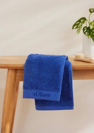 s.Oliver Gästehandtuch aus reiner Baumwolle - royalblau