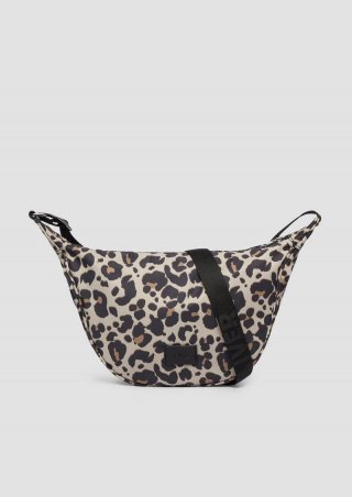 s.Oliver Crossbody-Bag mit Leo-Muster - helles beige