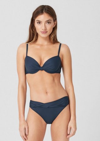 s.Oliver Bikini-Slip mit Twist-Effekt - navy