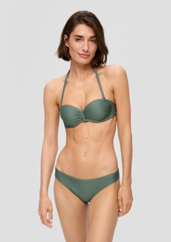 s.Oliver Bandeau-Bikini mit Bügeln - olivgrün