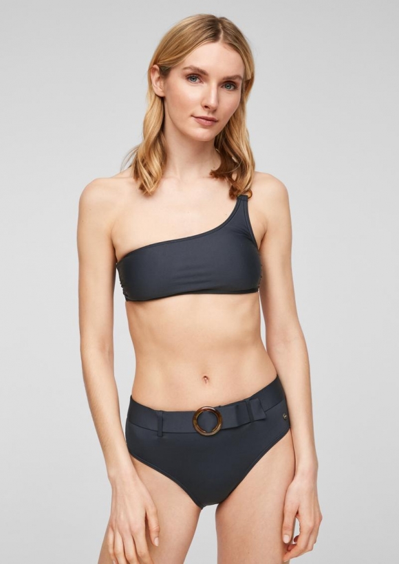s.Oliver Bandeau-Top mit einem Träger - schwarz