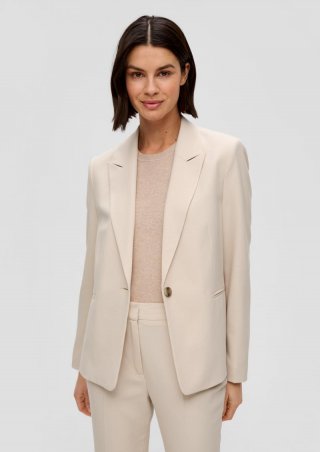 s.Oliver Blazer mit Paspeltaschen - beige